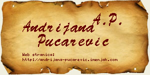 Andrijana Pucarević vizit kartica